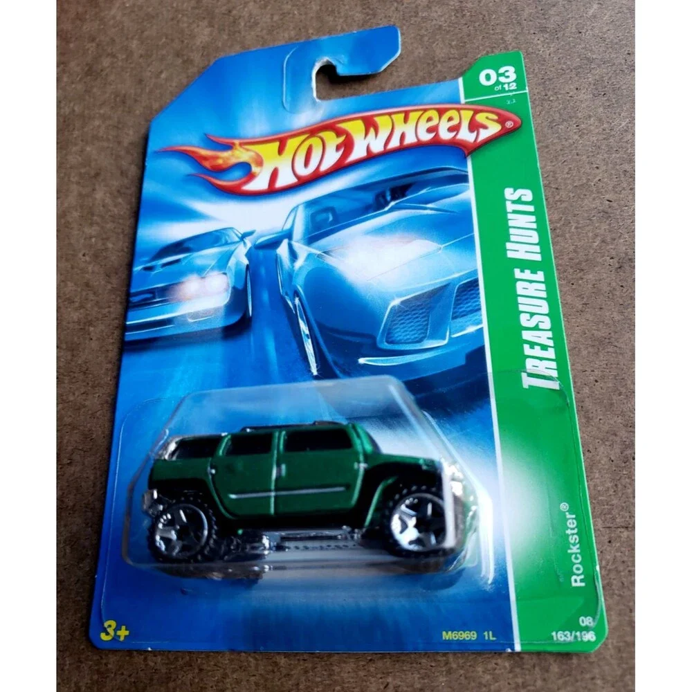 Hot Wheels ROCKSTER Metalflake Green 2008 TREASURE HUNTS Series #3/12 OR5SP #163